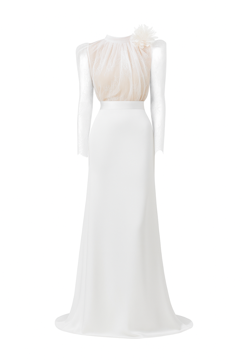 White Plan Loxie top and hygien skirt co-ords in white, featuring a stylish crop top and matching skirt for a modern look.