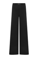 Tagg wide leg pants with relaxed fit, featuring lightweight fabric, high waist, and flowing silhouette.