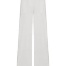 Light beige wide-leg stretch cotton pants from TAGG, featuring a relaxed fit and comfortable design.