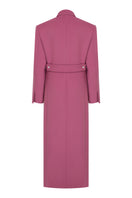 Tagg wool coat with side slit, stylish winter outerwear featuring a classic design and tailored fit