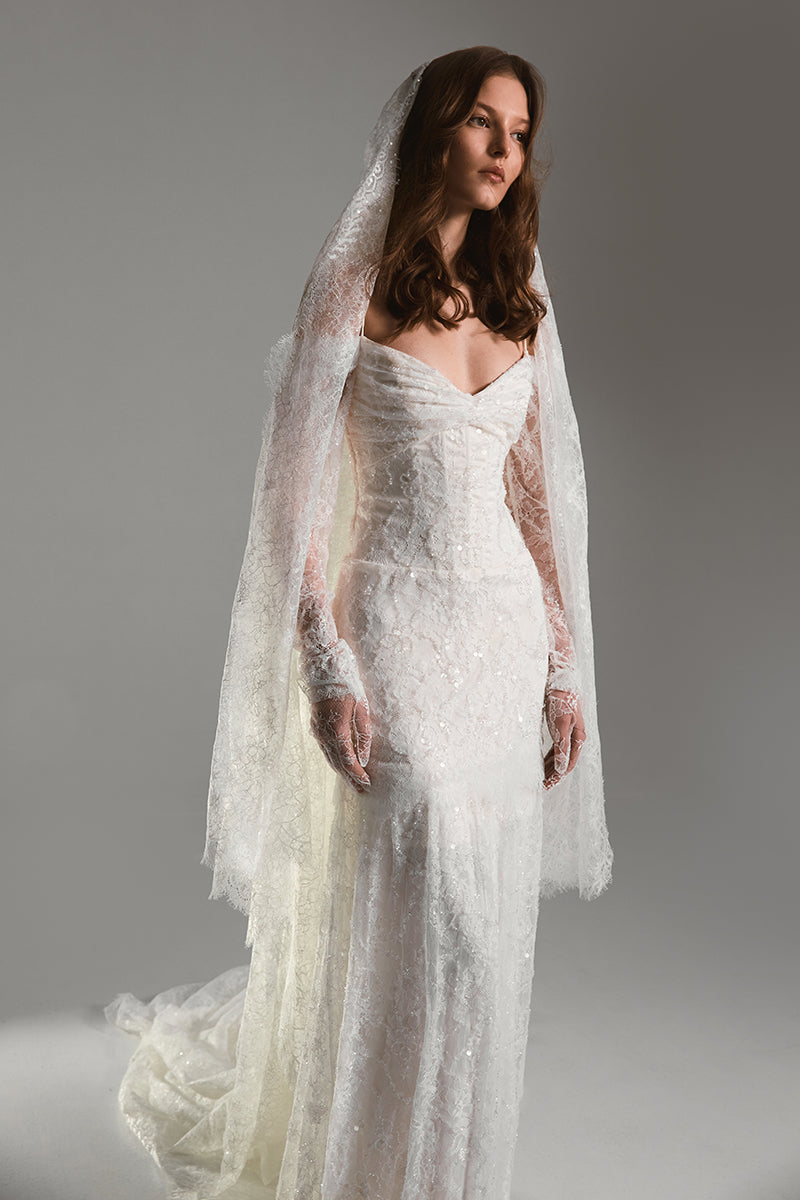 CELESTA DRESS SATIN IN WHITE - CULT MIA