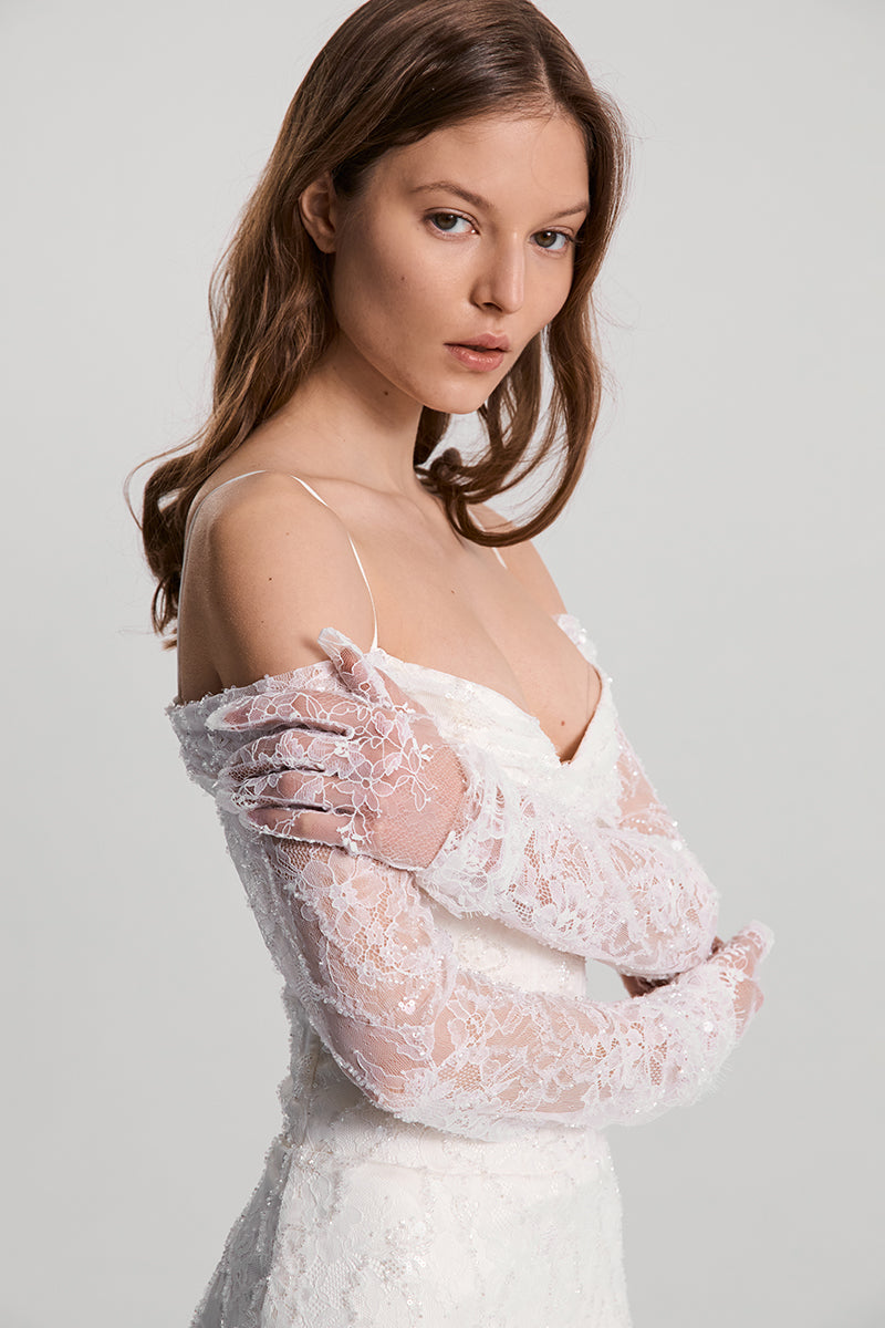 CELESTA DRESS SATIN IN WHITE - CULT MIA