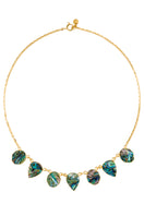 Small WARRIORESS necklace in Paua shell by Freya Rose featuring a delicate pendant on a fine chain.