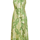 Mestiza New York Waverly midi dress in flowing fabric, sleeveless design, with a fitted waist and midi length for casual elegance.