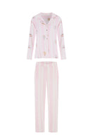 Ellipse Lingerie dreamer pajama pants set with colorful patterned fabric, casual and comfortable sleepwear for women.