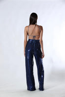 Aquarel Studio blue top from the KAYA collection, featuring a stylish, lightweight design with a relaxed fit.