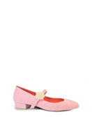 Christin Wu WILLA flats shown from side, featuring sleek design and neutral color, perfect for casual or dressy outfits.