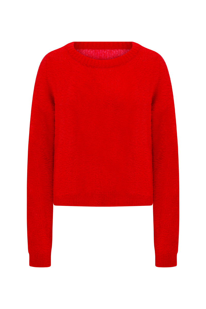 HOT ROSEBERRY OVERSIZE ICONIC KNIT - CULT MIA