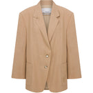 Tagg linen blazer with embroidery, stylish lightweight jacket featuring intricate embroidery details and a tailored fit.