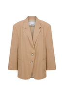 Tagg linen blazer with embroidery, stylish lightweight jacket featuring intricate embroidery details and a tailored fit.