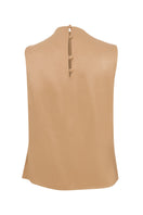 Tagg silky satin draped blouse, elegant tops with smooth satin fabric and stylish draped design, perfect for sophisticated casual wear.