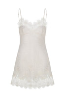 Tagg jacquard camisole shirt with lace trim, featuring intricate woven patterns and delicate lace details on the neckline.