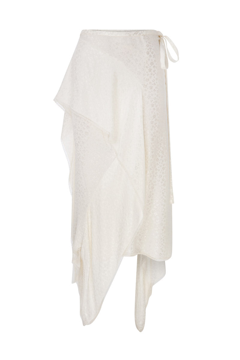 ASYMMETRICAL JACQUARD SKIRT - CULT MIA