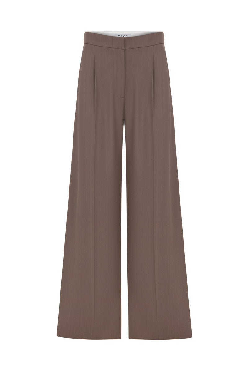 WIDE LEG PLEATED PANTS - CULT MIA