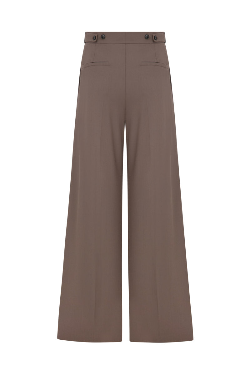 WIDE LEG PLEATED PANTS - CULT MIA