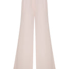 Tagg satin loose pants with elastic waistband, featuring a smooth, shiny fabric and relaxed fit for comfortable style.