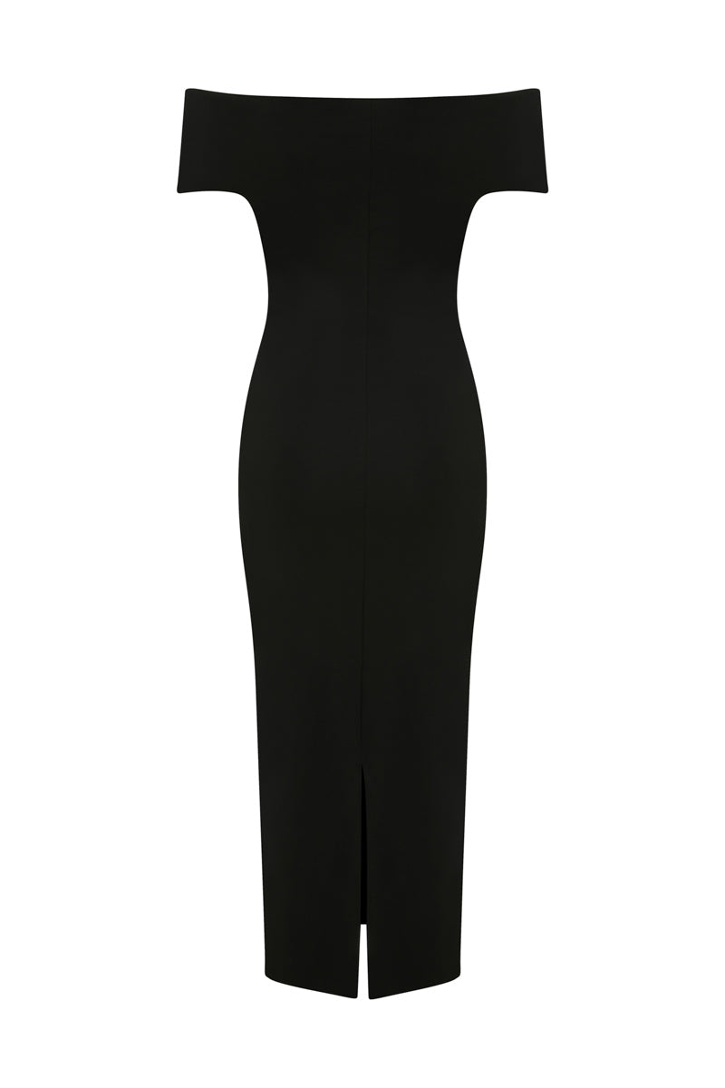 BLACK TUBE MAXI DRESS - CULT MIA
