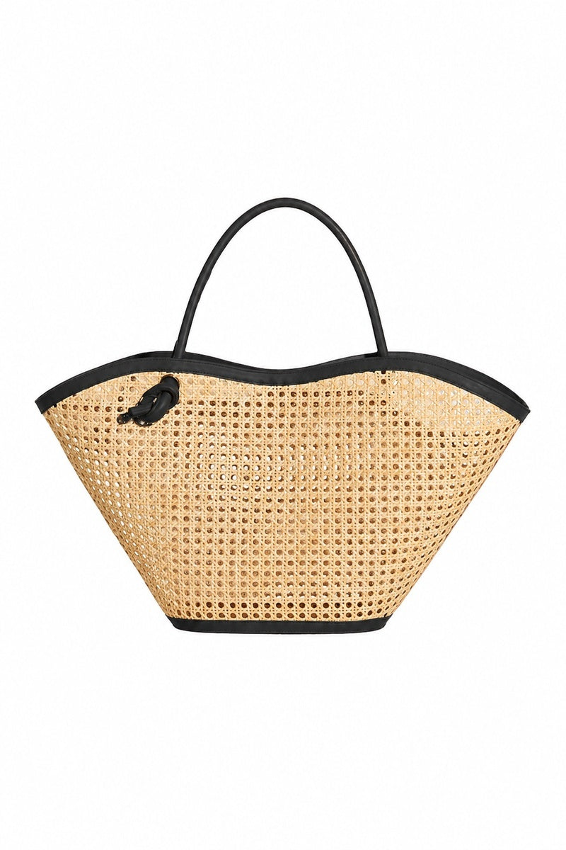 Black XL Cella chair shoulder bag by Folklore The Label, featuring a spacious design and stylish ghost pattern.