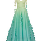 AISA PIA gown with elegant embroidery, flowing fabric, and a sophisticated design perfect for formal occasions.