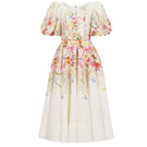 AISA Florelle midi dress featuring a flowy fabric and floral pattern, shown in a stylish, comfortable design.