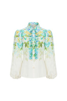 AISA Arielle shirt in a stylish design, featuring a comfortable fit and modern look, displayed on a hanger.