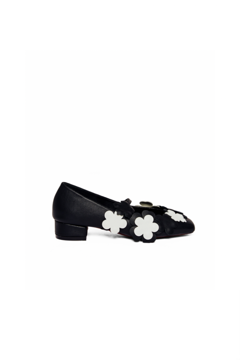 Side view of Christin Wu Yardene heels, stylish women's high-heeled shoes with elegant design and heel height.