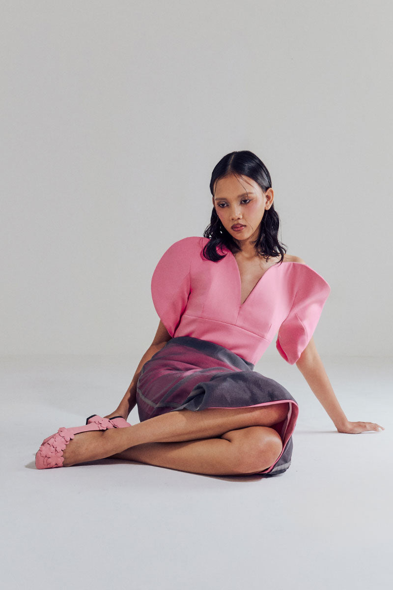 Christin Wu YESSY heels, stylish high-heeled shoes with elegant design, displayed on a lifestyle background.