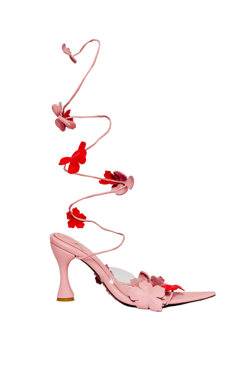 Christin Wu YURELLE heels sandals with stylish straps and a sleek design, perfect for casual or dressy occasions.
