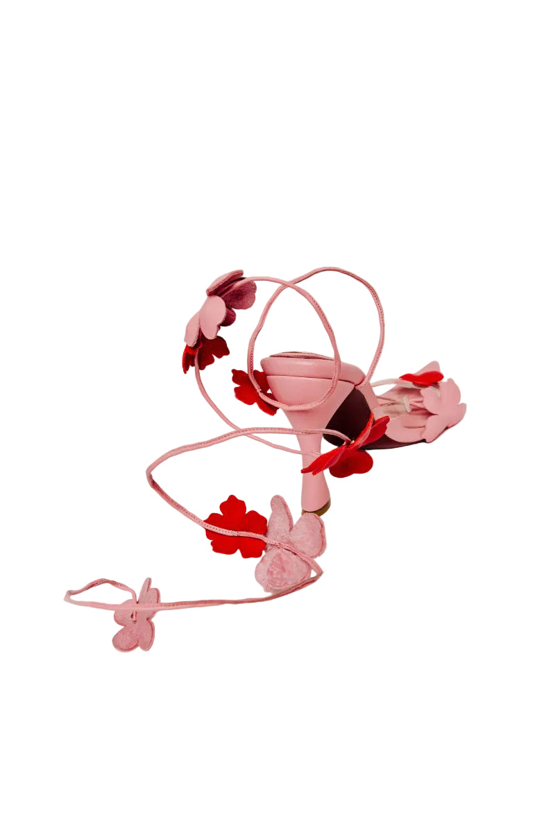 Christin Wu YURELLE heels sandals with elegant strap design, perfect for stylish summer or evening wear.