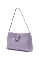 Chictopia silk top handle bag in lilac with sleek design and elegant handles, perfect for stylish everyday use.