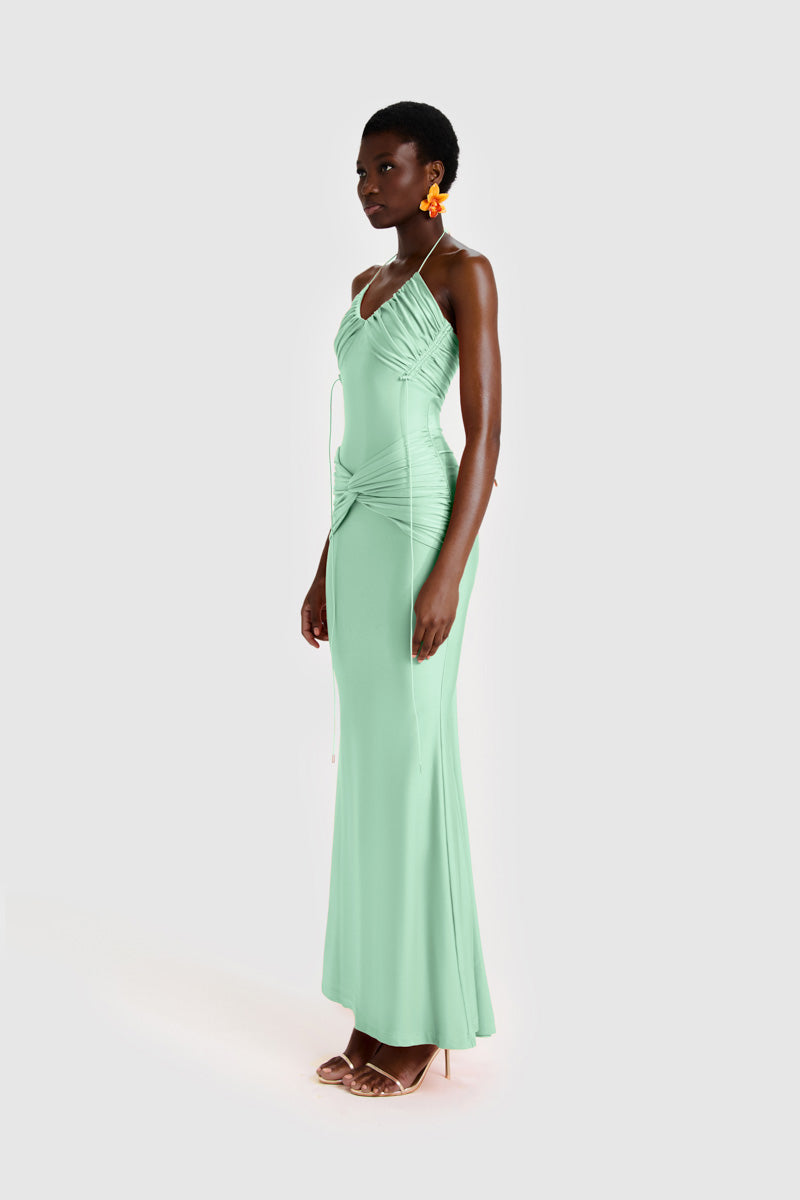 lagoon maxi dress Winston Strapless Sequin Maxi Dress / Lagoon | MESHKI