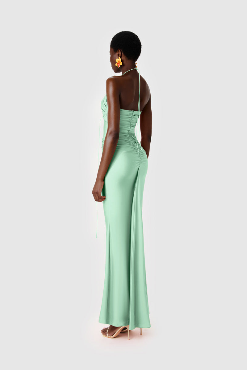 BBXBRAND Yumaya Maxi dress in Lagoon featuring flowing fabric and vibrant color, perfect for summer or casual occasions.