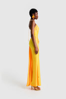 BBXBRAND Yumaya Maxi dress in sweet pineapple print, flowing fabric, sleeveless design, perfect for summer or casual wear.
