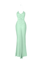 BBXBRAND Yumaya Maxi in Lagoon, flowing maxi dress with a vibrant lagoon color, featuring a relaxed fit and elegant design.