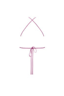 Pink floral broderie asymmetrical top by Zeynep Tosun, shown from the back with intricate embroidery and elegant design.