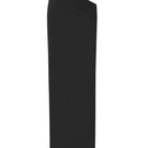Black draped maxi skirt by Zeynep Tosun, showcasing flowing fabric and elegant design, front view image.