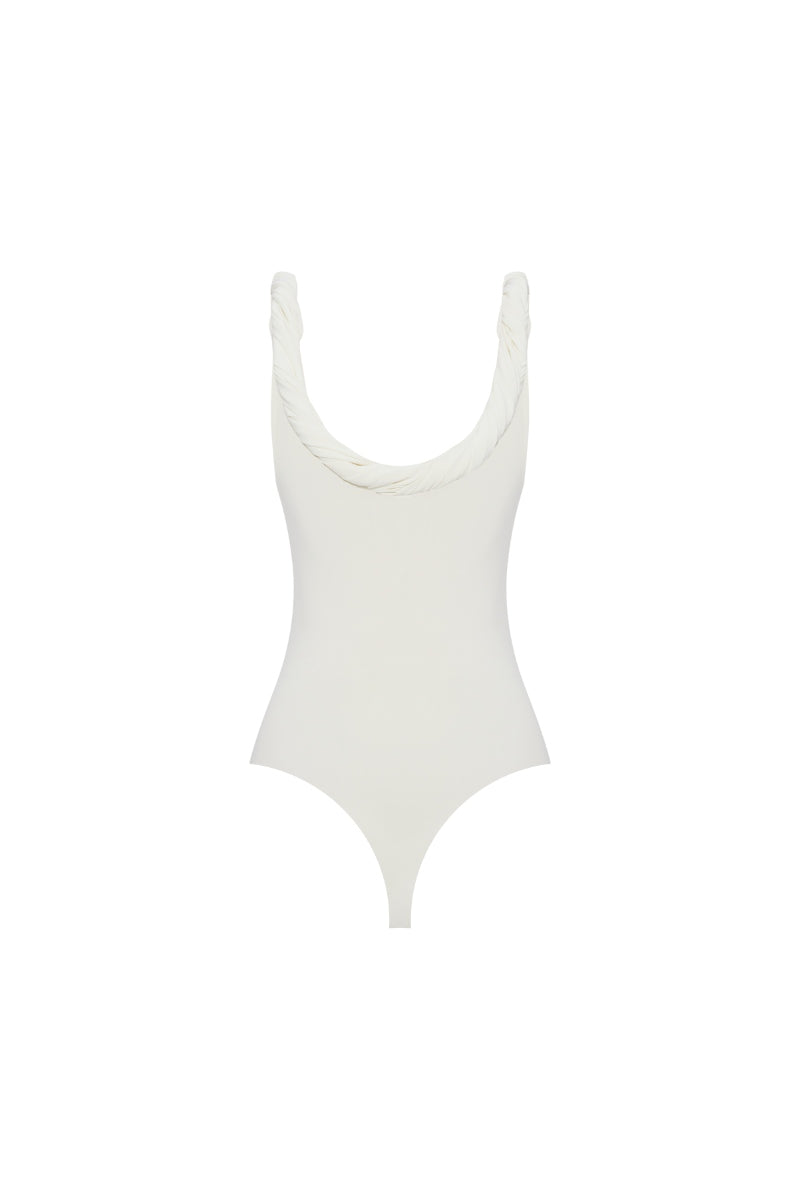 FITTED BODYSUIT IN OFF-WHITE - CULT MIA