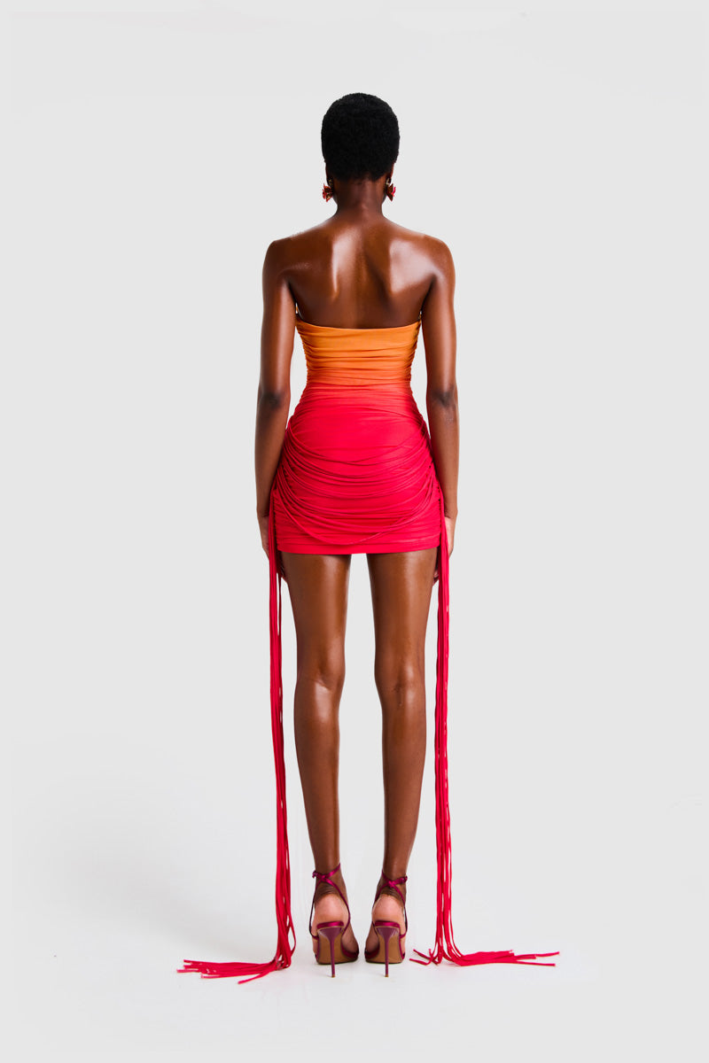 ZAYA TASSEL MINI IN SUNSET OMBRE | CULT MIA ZAYA TASSEL MINI IN SUNSET OMBRE | CULT MIA