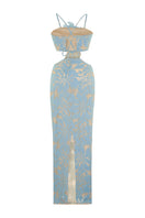 Nana Gotti Zeyna Maxi Dress in flowing fabric with elegant design, perfect for stylish summer or casual occasions.
