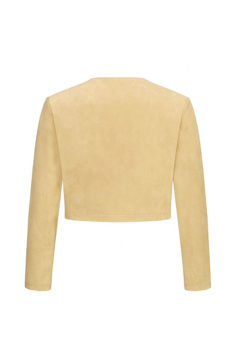 Zut Zia top in butter yellow, sleeveless tops with a relaxed fit, featuring a round neckline and soft fabric.