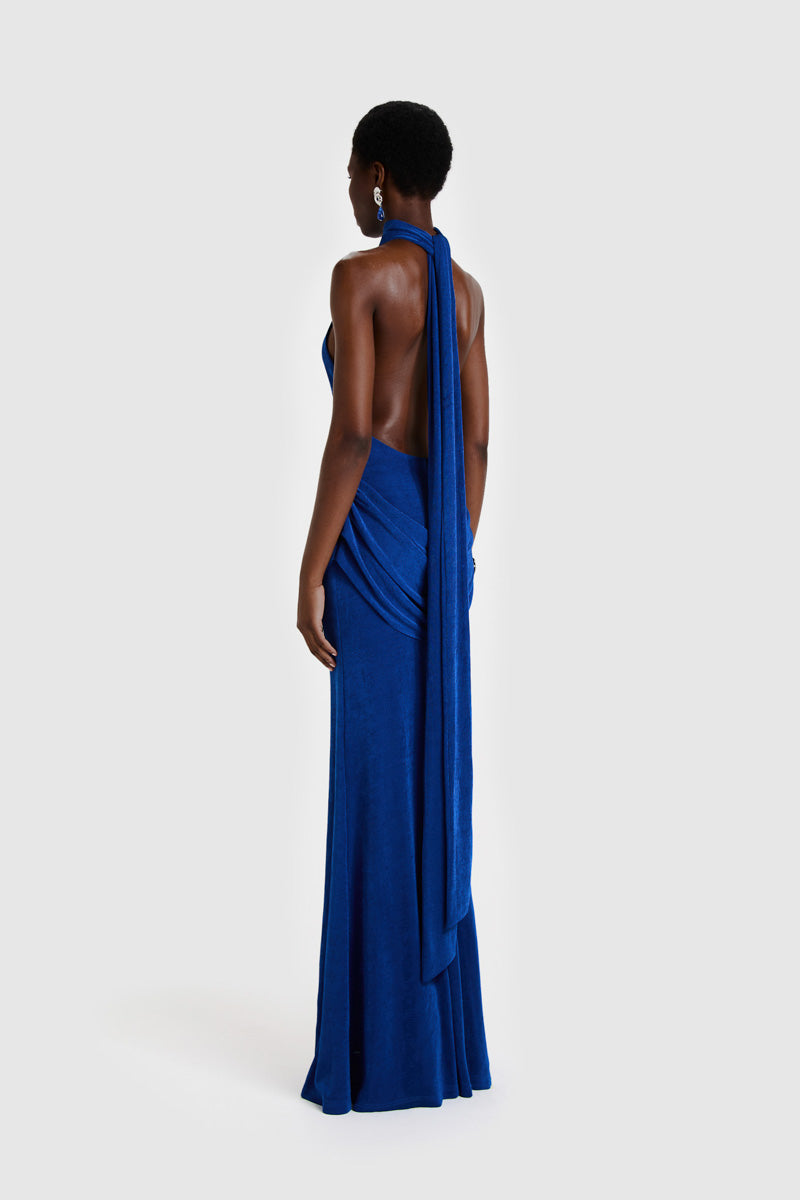 sapphire blue maxi dress Cupshe Deep Sapphire Blue Maxi Dress - Navy