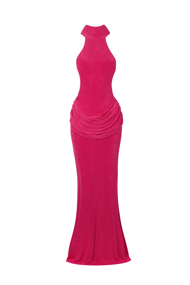 bbxbrand red dress Naomi Maxi