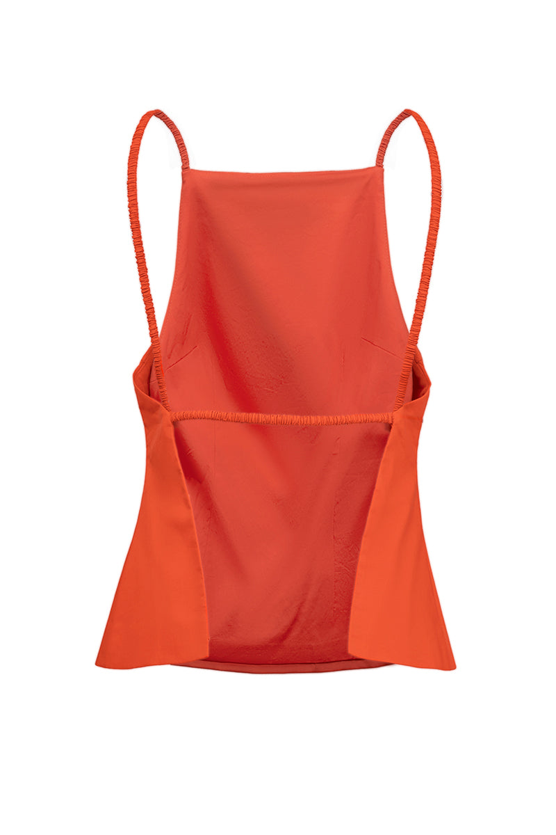 LINSEY TANK TOP IN TANGERINE - CULT MIA