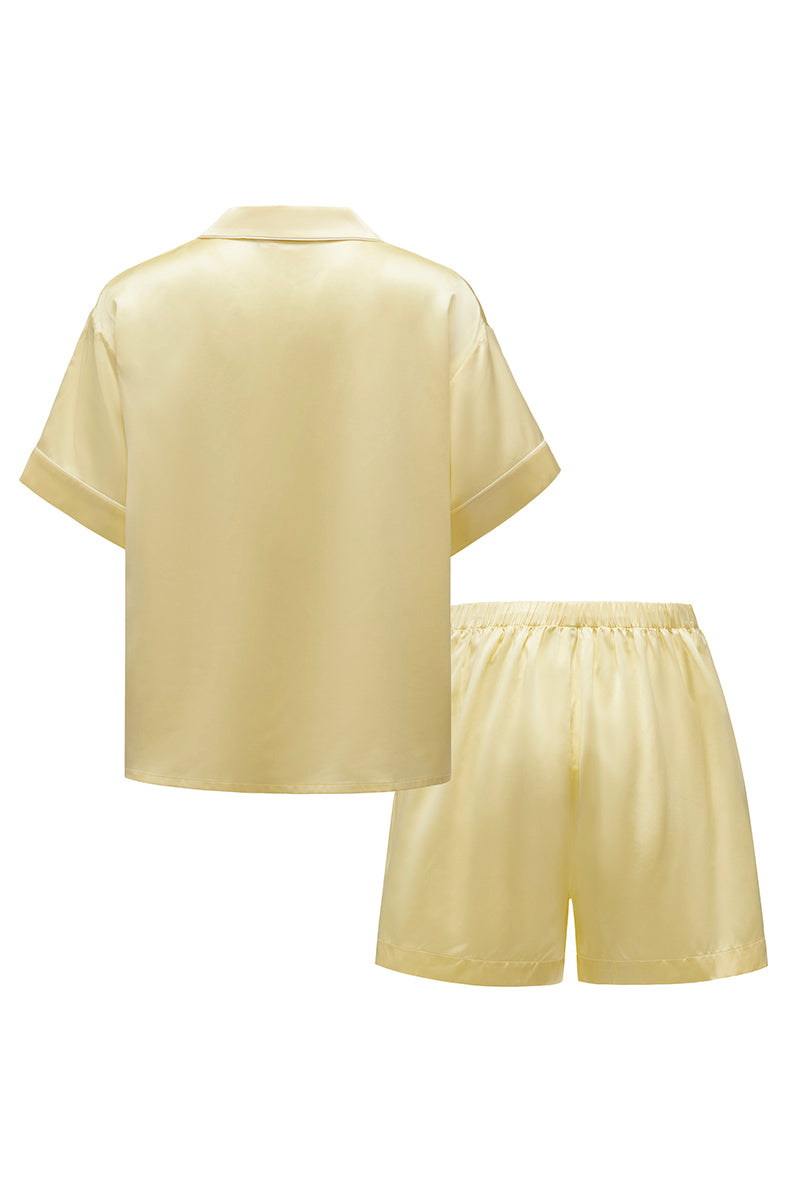 Not Just Pajama timeless collection short pajama set with a relaxed fit, featuring a soft fabric and a stylish, classic design.