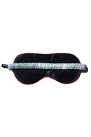 Blue Little Heart Eye Mask by Not Just Pajama, soft loungewear accessory with heart pattern, designed for relaxation and comfort.