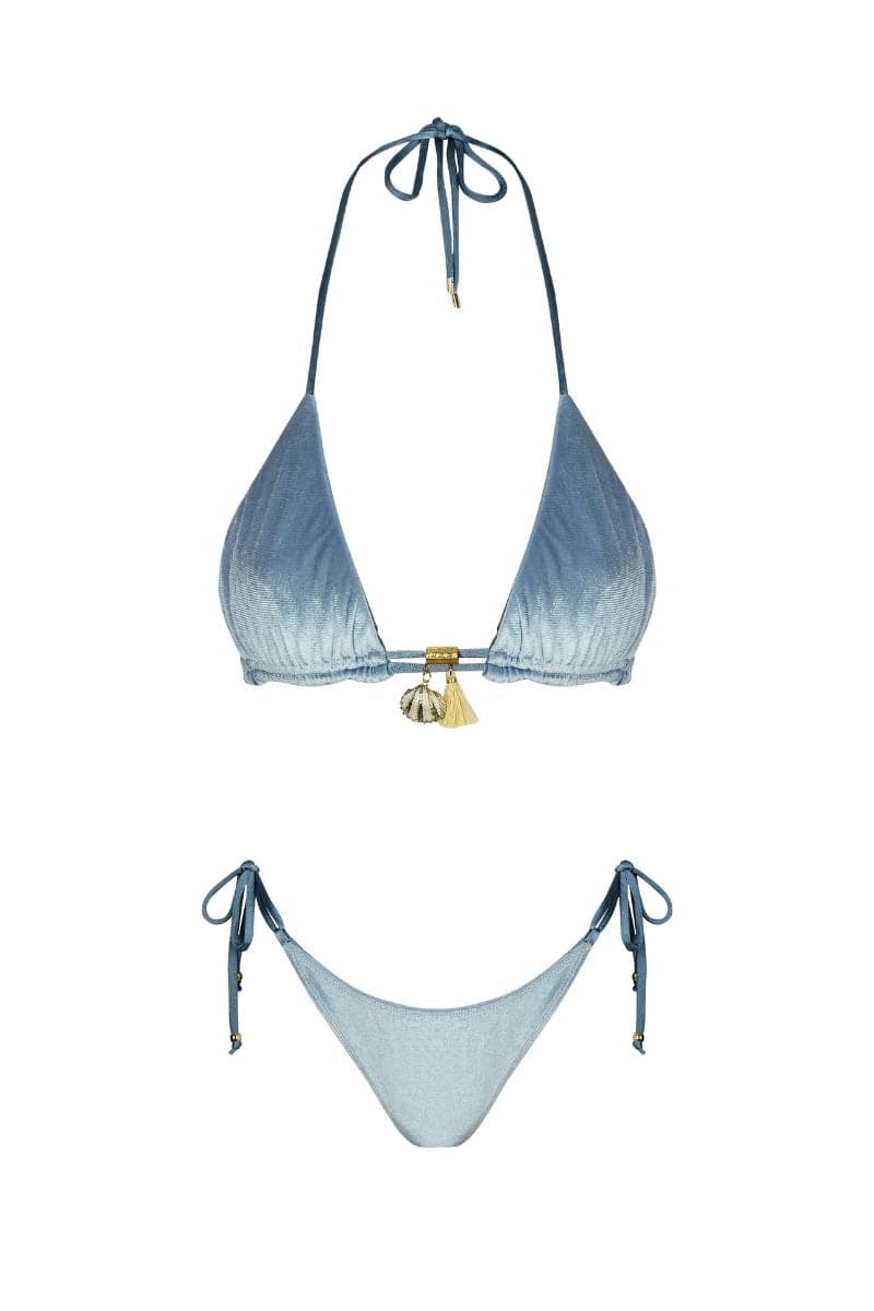 ANNA VELVET BABY BLUE BIKINI | Aanoukis | CULT MIA