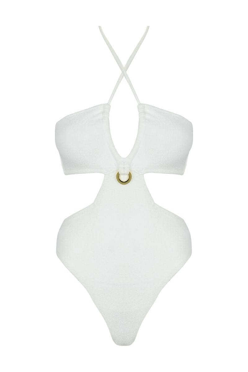 CAPRI HUNZA WHITE SWIMSUIT | Aanoukis | CULT MIA
