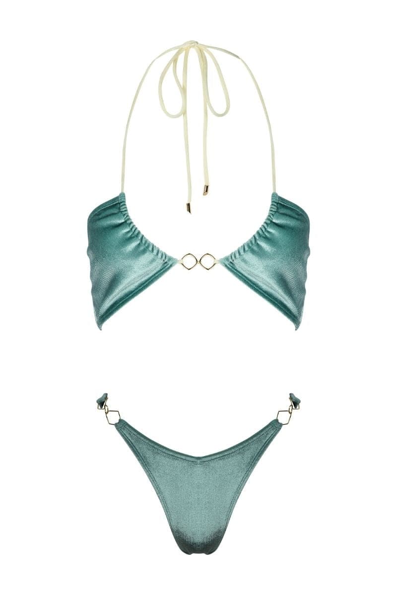 VELVET DREAM TURQUOISE BIKINI | Aanoukis | CULT MIA