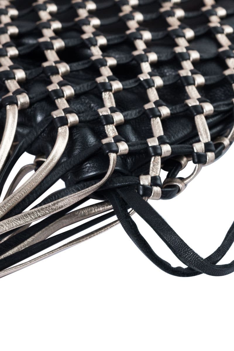 BLACK LA RED MINI LEATHER BAG | Adriana Castro | CULT MIA