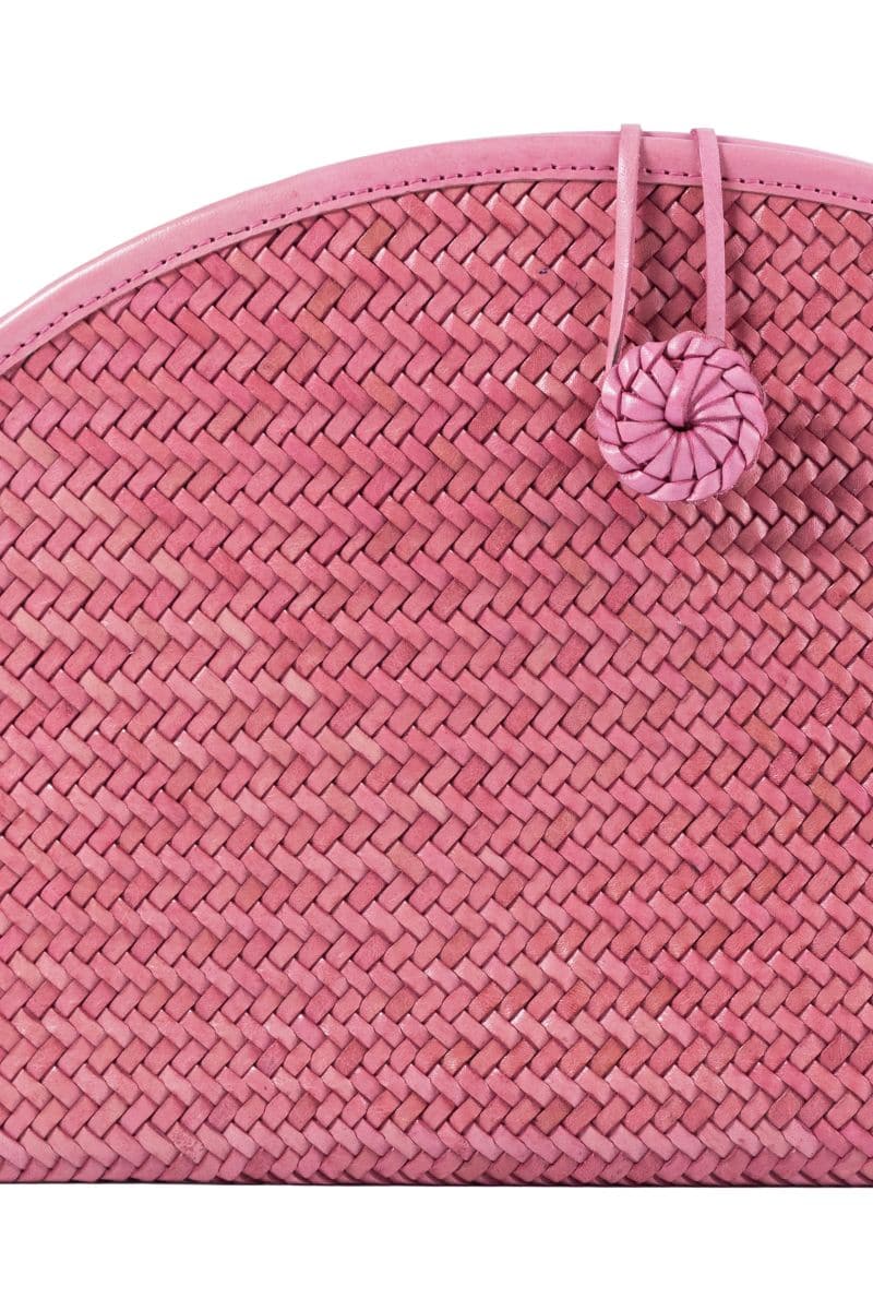 PINK LA BARCA LEATHER CLUTCH | Adriana Castro | CULT MIA
